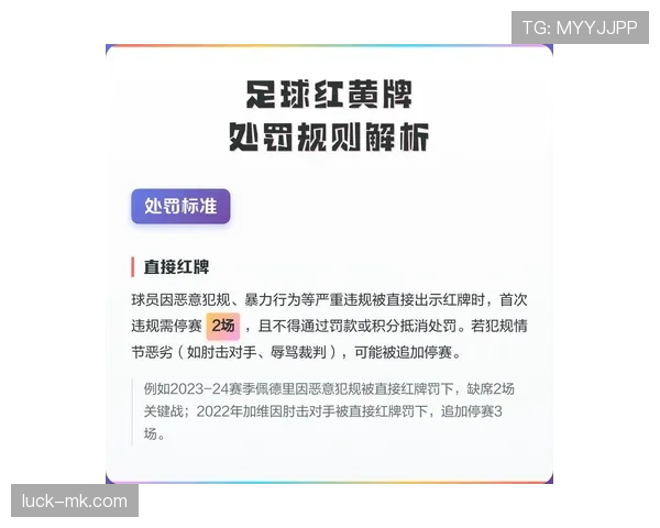 禁赛规则如何根据红黄牌数量与严重犯规程度执行
